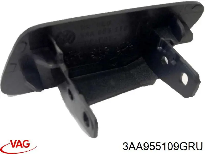 3AA955109GRU VAG placa sobreposta do injetor de fluido para lavador da luz dianteira