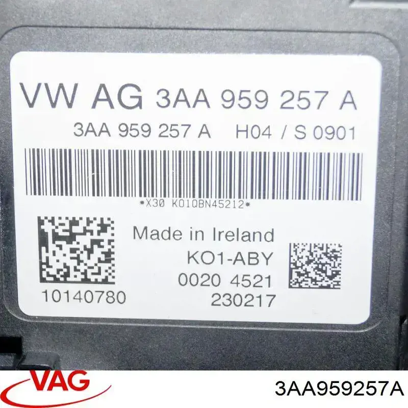  3AA959257A VAG