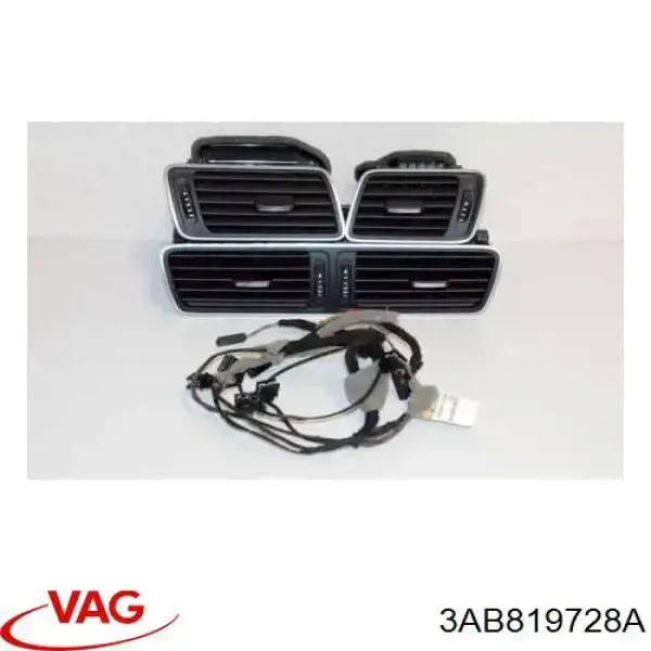 Решетка вентиляции салона на "торпедо" VAG 3AB819728A цена, от 31.67 USD