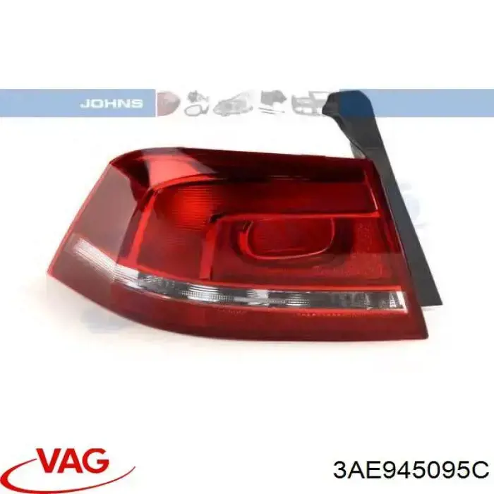 3AE945095C VAG lanterna traseira esquerda externa