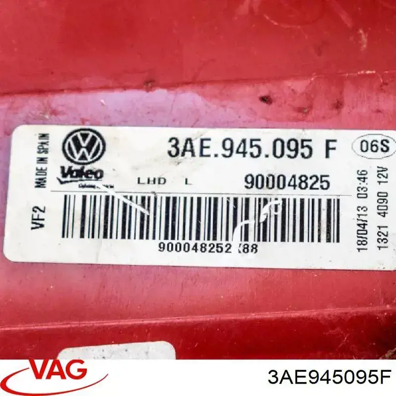 3AE945095F VAG Фонарь задний