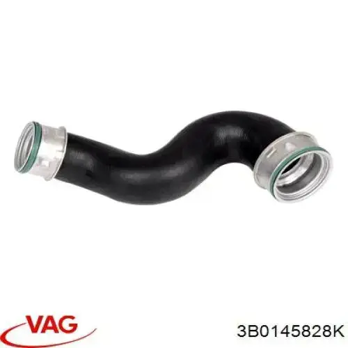 Патрубок воздушный, выход из турбины/компрессора (наддув) VAG 3B0145828K цена, от 32.71 USD