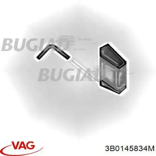 Шланг/патрубок интеркуллера VAG 3B0145834M цена, от 16.79 USD