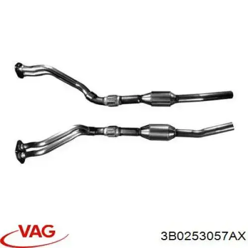 Каталитический нейтрализатор отработавших газов VAG 3B0253057AX цена, от 195.42 USD