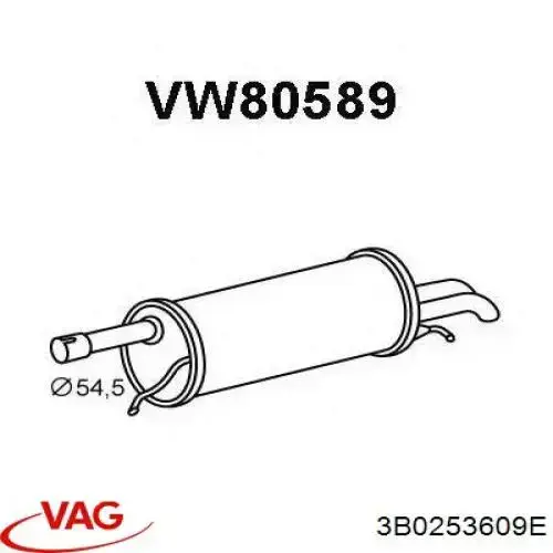  3B0253609E VAG