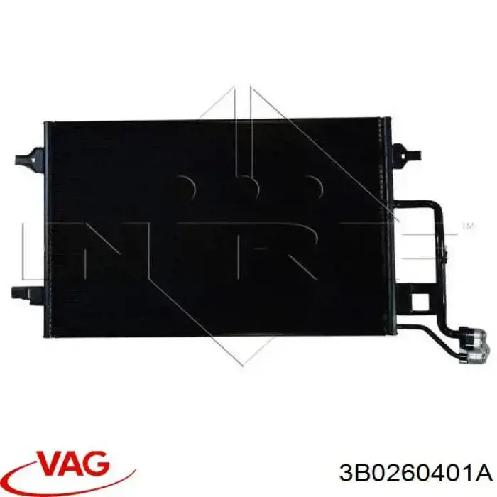 Radiador de aparelho de ar condicionado VAG 3B0260401A