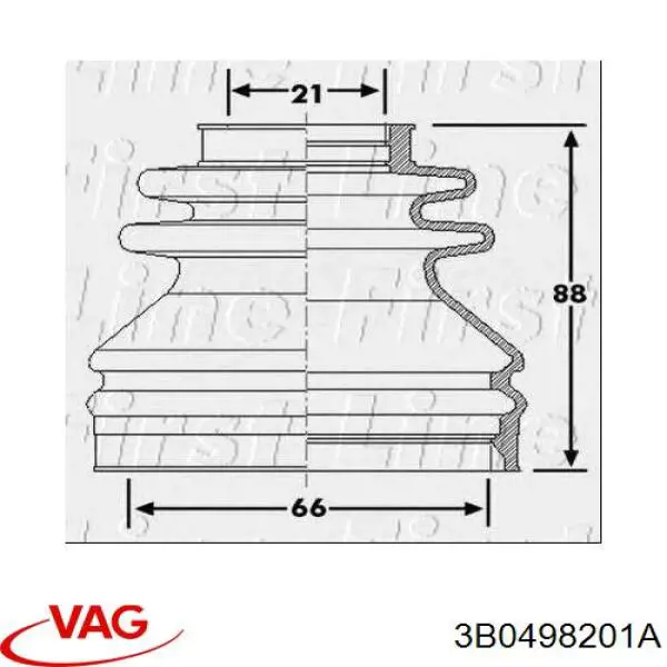 304396 Loebro Пыльник гранаты внутренний, правый