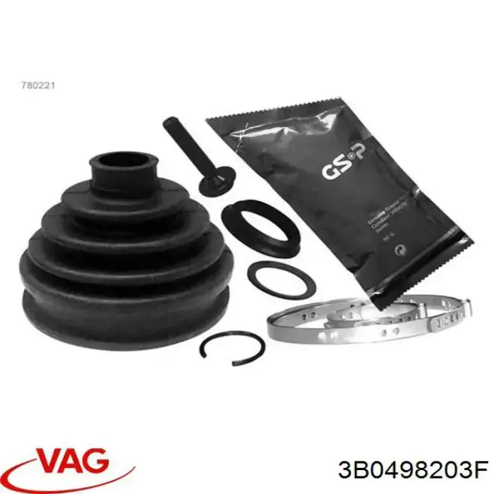 Пыльник ШРУСа передней полуоси наружный VAG 3B0498203F