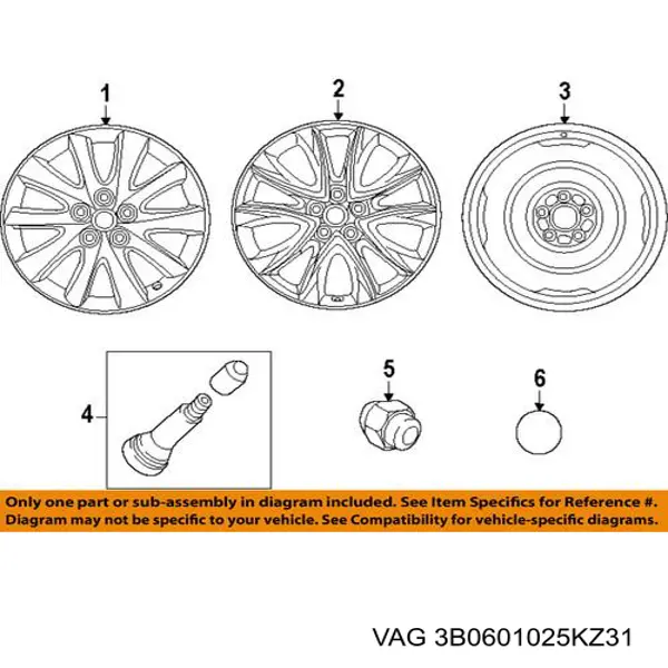 3B0601025KZ31 VAG Оригинальные диски