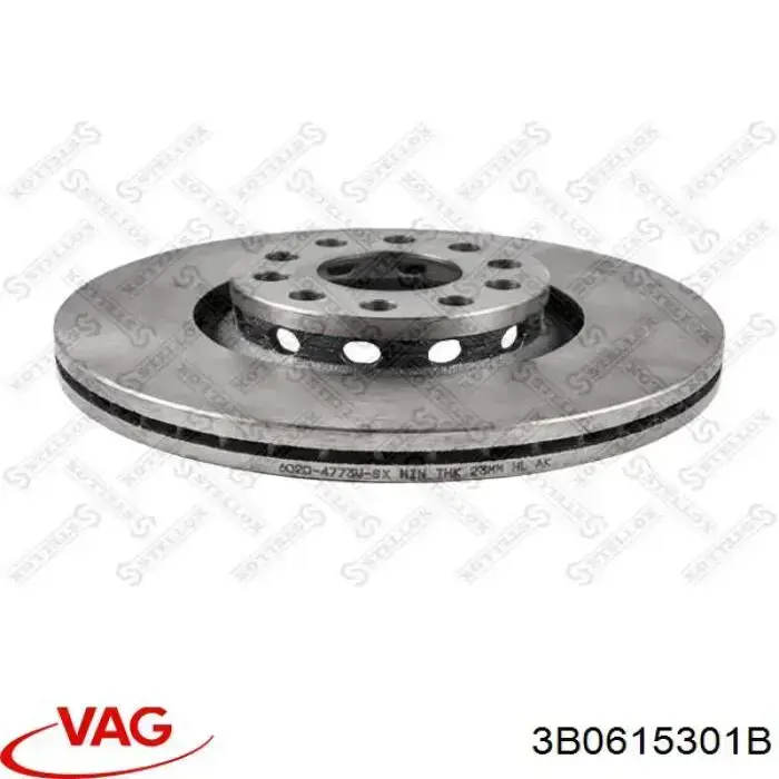 Тормоз дисковый передний VAG 3B0615301B цена, от 49.82 USD