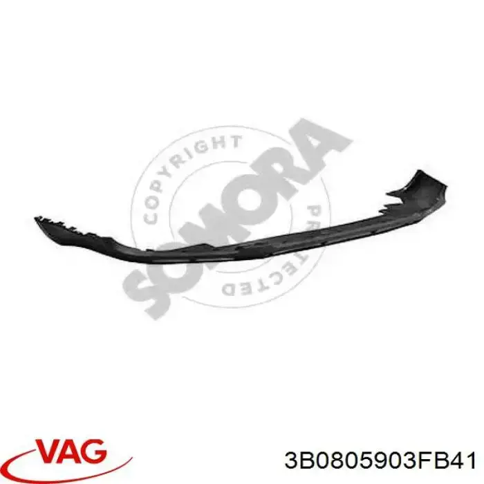 Спойлер переднего бампера VAG 3B0805903FB41 цена, от 35.02 USD