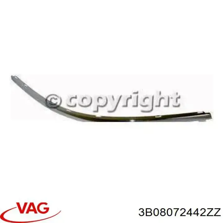 Молдинг переднего бампера, правый VAG 3B08072442ZZREF