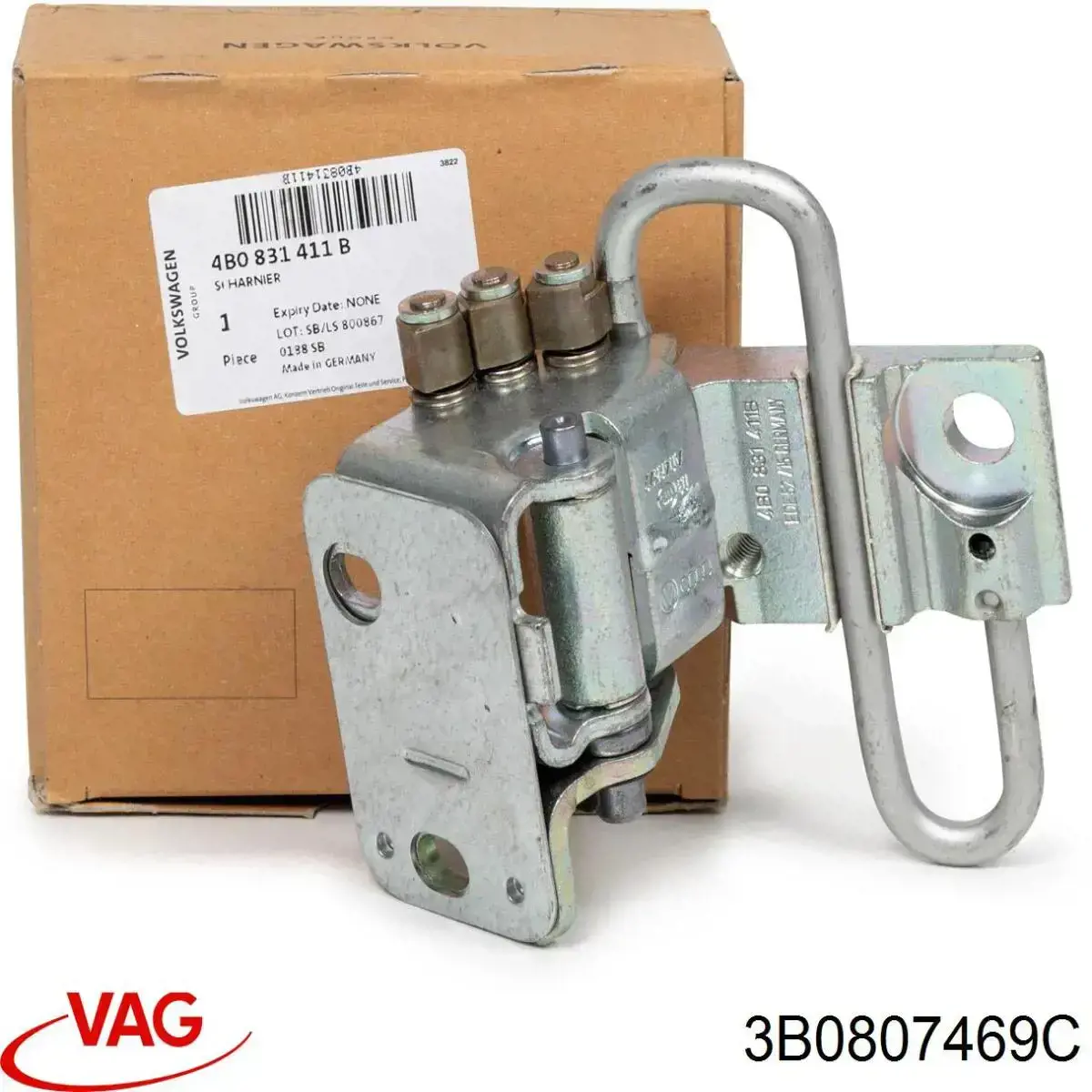 Купить 3B0807469C VAG Кронштейн бампера переднего центральный