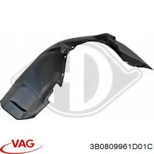 Подкрылок передний левый на Volkswagen Passat B3, B4 3A2, 351, 312