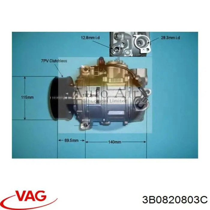 3B0820803C VAG компрессор кондиционера