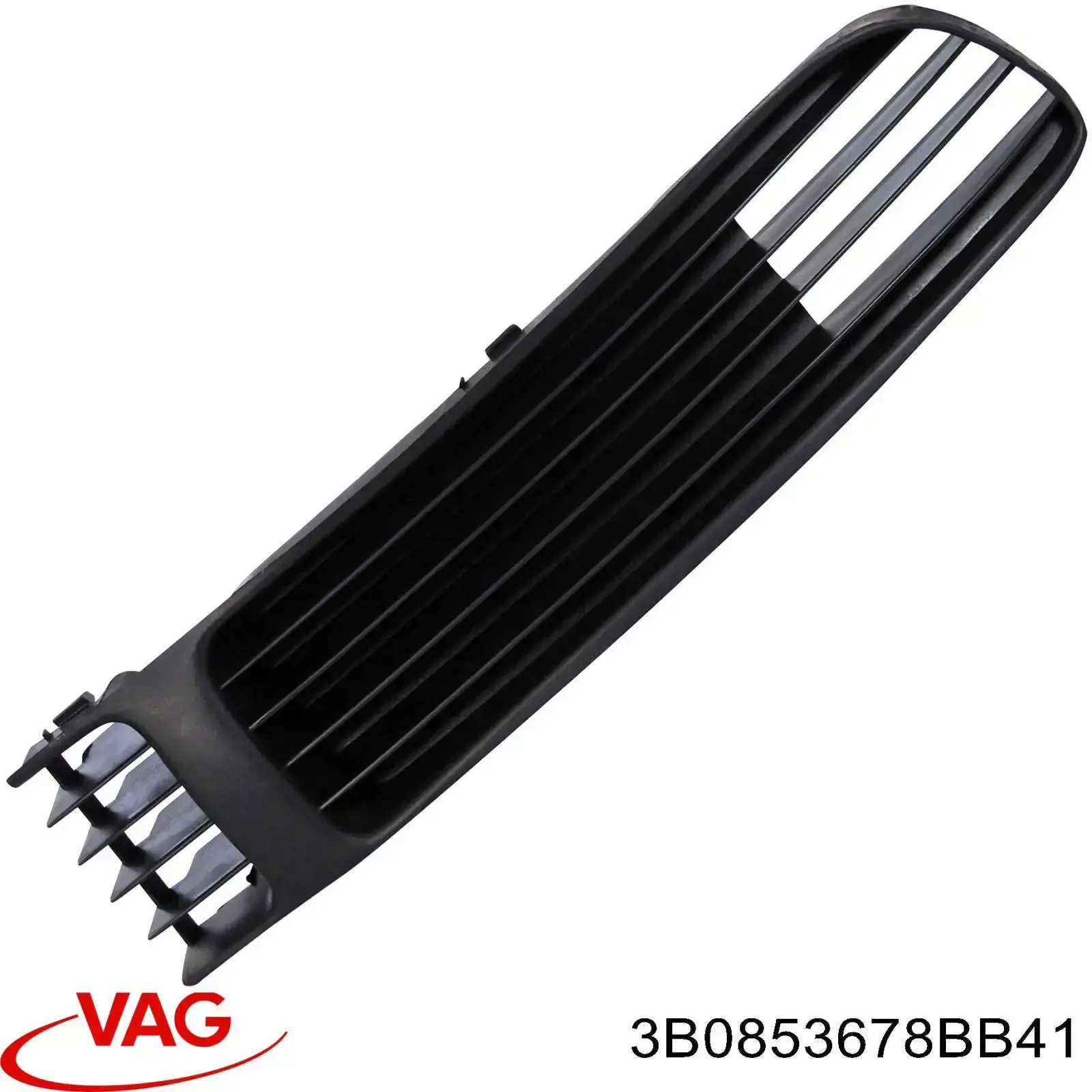 Решетка бампера переднего правая 3B0853678BB41 VAG