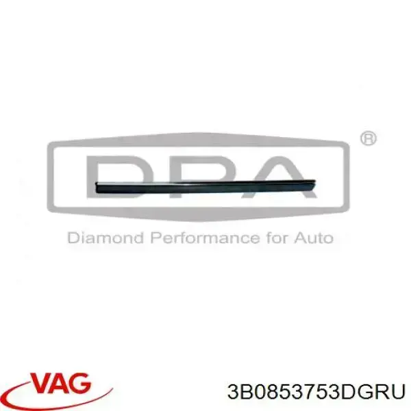 Купить 3B0898573GRU VAG Молдинг двери задней левой верхний