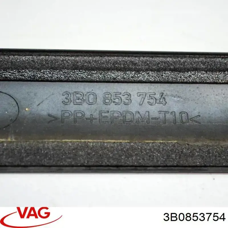 Молдинг двери задней правой верхний VAG 3B0853754