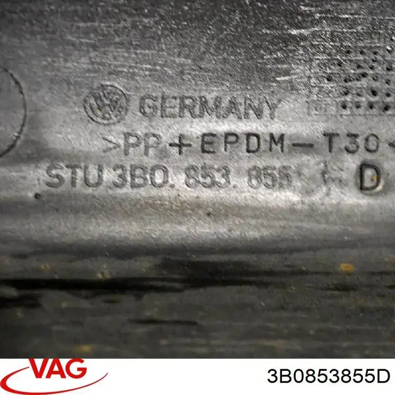 Накладка (молдинг) порога наружная левая VAG 3B0853855C