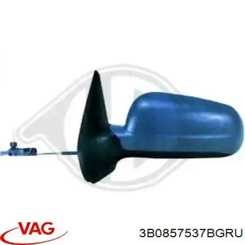 Накладка (крышка) зеркала заднего вида левая 3B0857537BGRU VAG