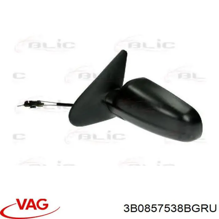 Купить 3B0857538BGRU VAG Накладка/крышка зеркала заднего вида, правая