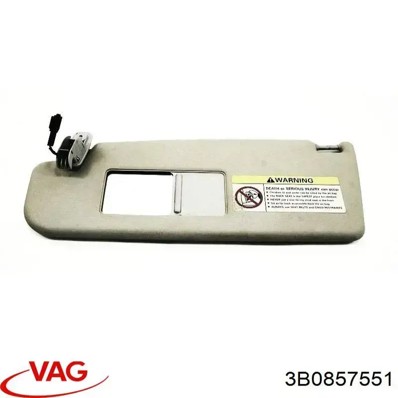 Козырек солнцезащитный автомобиля VAG 3B0857551 цена, от 3.17 USD