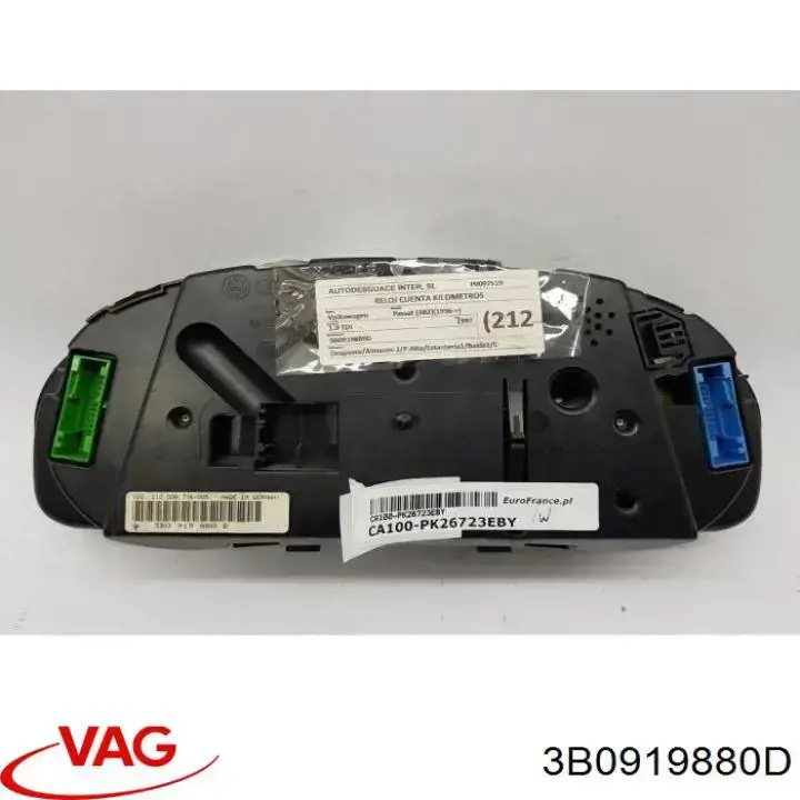 Купить 3B0919880D VAG Панель приборов