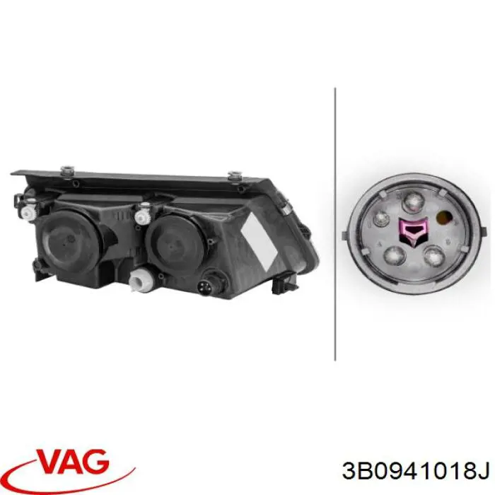 Правая блок фара VAG 3B0941018J цена, от 555.26 USD
