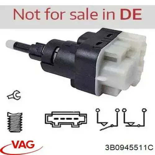 Купить 3B0945511C VAG Лягушка стоп сигнала