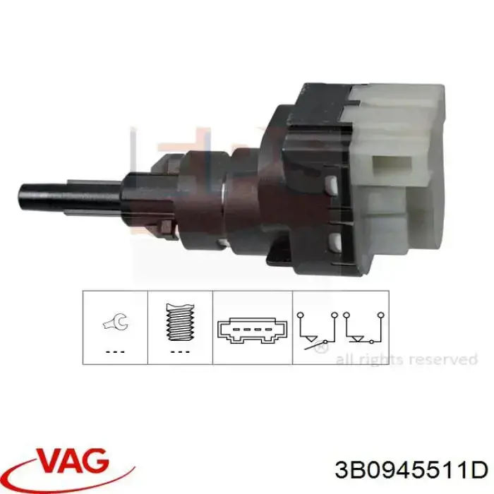 Лягушка VAG 3B0945511D цена, от 10.60 USD