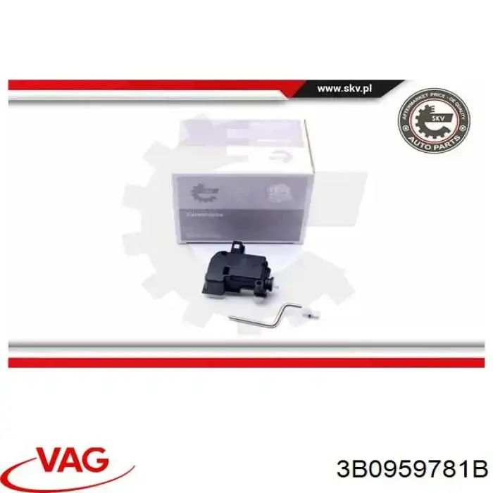 Купить 3B0959781B VAG Актуатор замка багажника