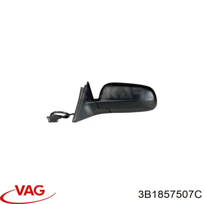 Левое боковое зеркало 3B1857507C VAG