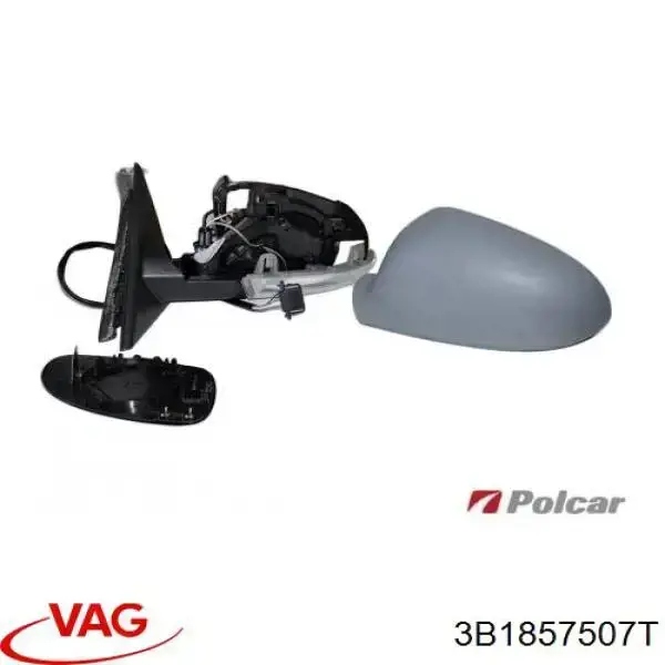 Зеркало заднего вида, левое VAG 388VWD116TPAL цена, от 59.16 USD