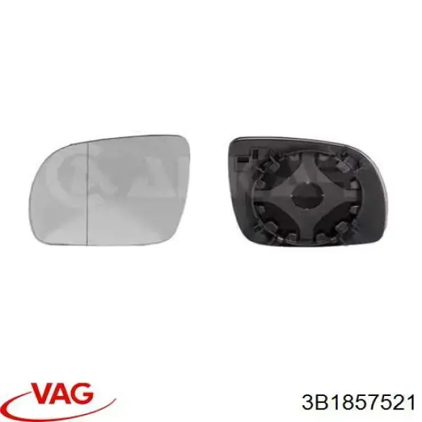Стекло левого зеркала заднего вида 3B1857521 VAG