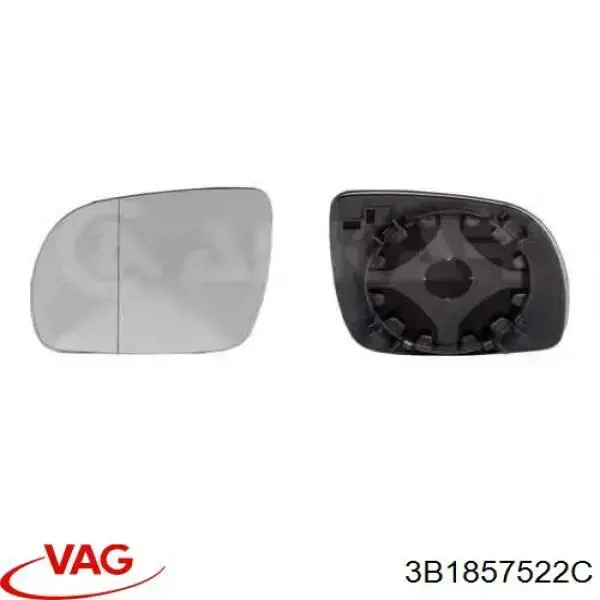 Стекло правого зеркала заднего вида 3B1857522C VAG