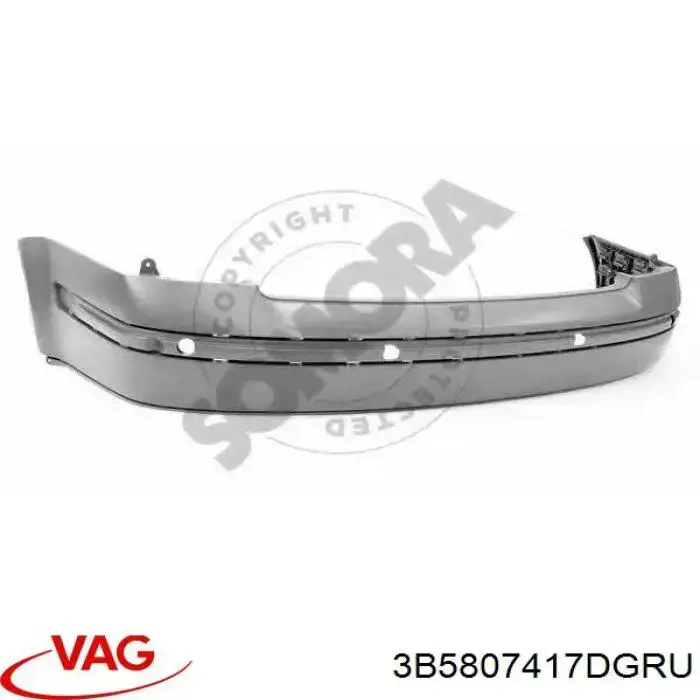 Купить 3B5807417DGRU VAG Задний бампер