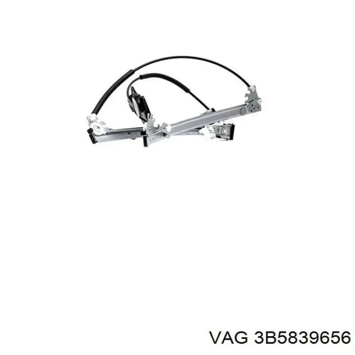3B5839656 VAG  Механизм стеклоподъемника правой задней двери