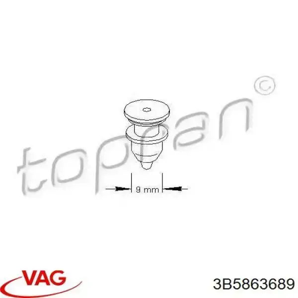RXC10004 Romix Пистон (клип) крепления обшивки крышки багажника