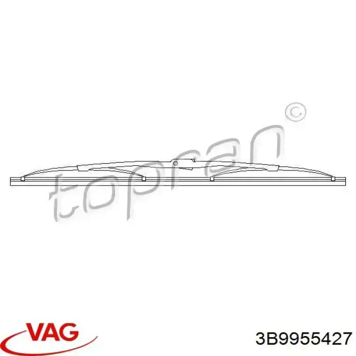 Купить 3B9955427 VAG Дворник стеклоочистителя задний