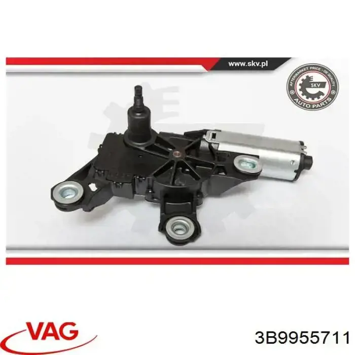 Купить 3B9955711 VAG Мотор стеклоочистителя заднего стекла