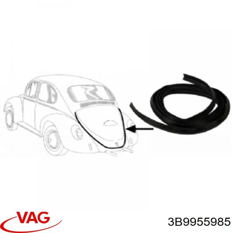 Купить 3B9955985 VAG Форсунка омывателя заднего стекла
