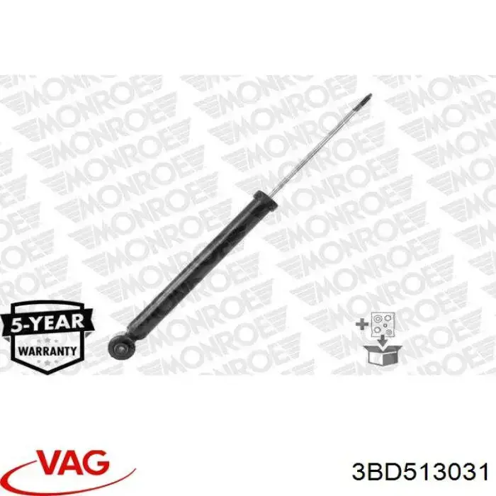 Стойка амортизатора задняя VAG 3BD513031 цена, от 33.90 USD
