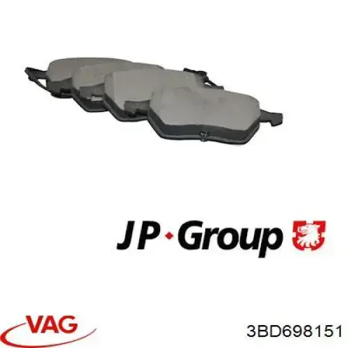 Купить 3BD698151 VAG Колодки тормозные