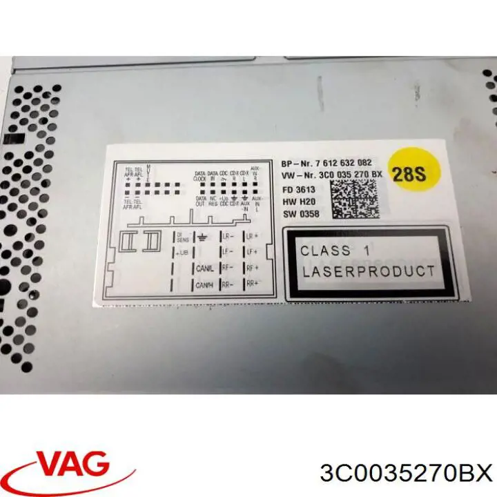 3C0035270BX VAG магнитола (радио am/fm)