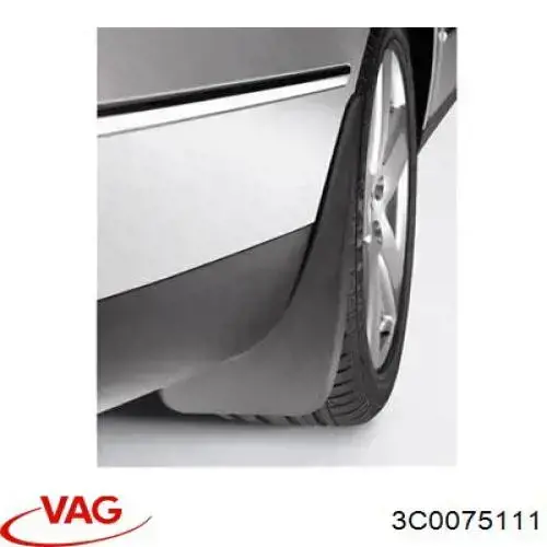 Protetores de lama dianteiros, kit Volkswagen Passat B6 3C2