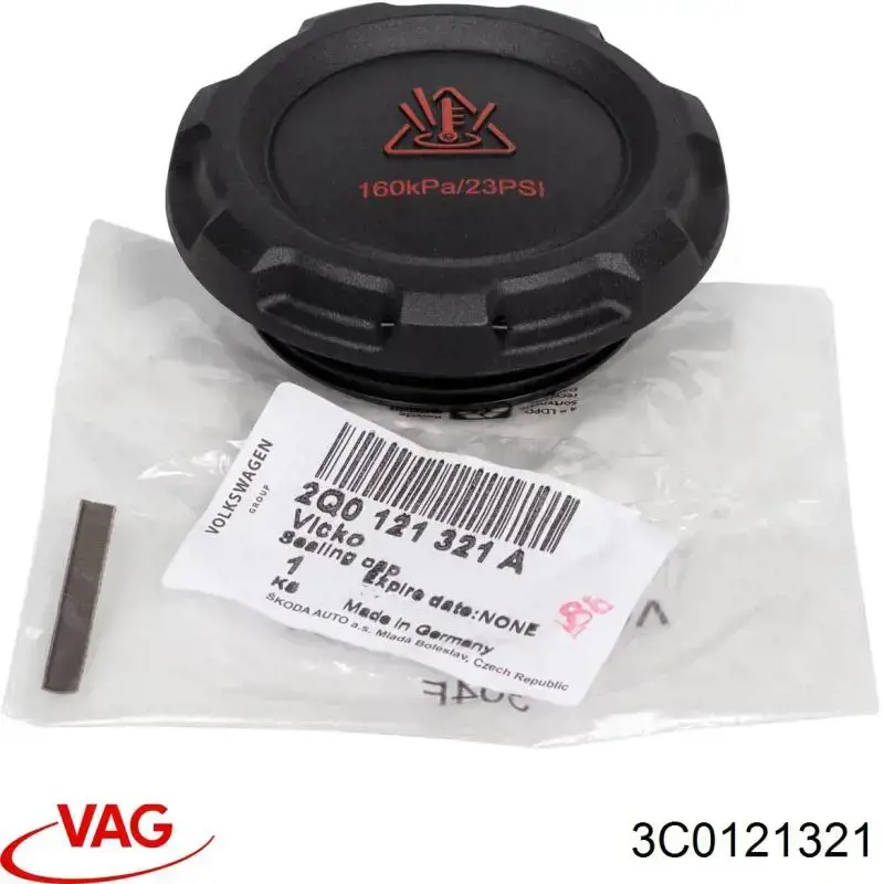 Купить 3C0121321 VAG Крышка/пробка расширительного бачка