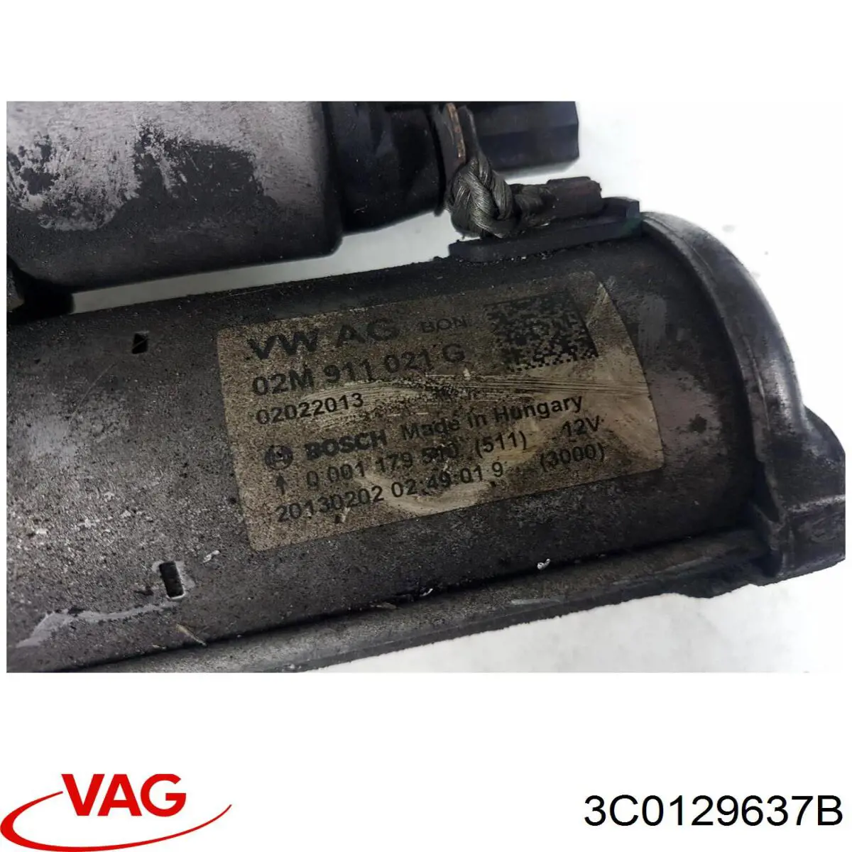 3C0129637B VAG Дренажный шланг корпуса воздушного фильтра
