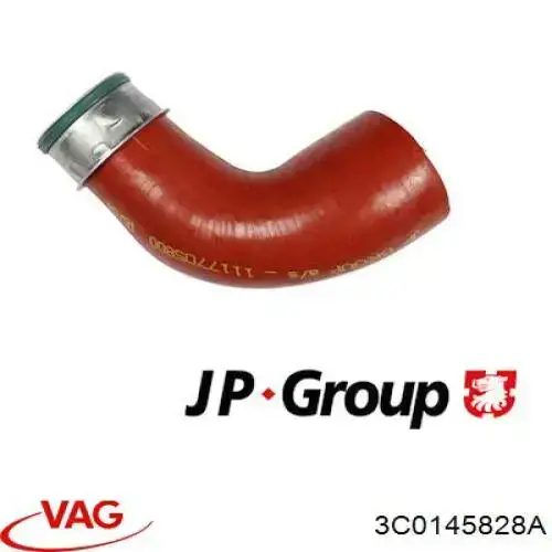 Купить 3C0145828A VAG Патрубок воздушный, выход из турбины/компрессора (наддув)