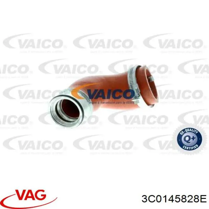 Патрубок воздушный, выход из турбины/компрессора (наддув) VAG 3C0145828E цена, от 25.34 USD