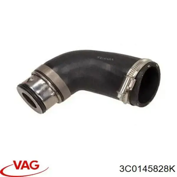 Патрубок воздушный, выход из турбины/компрессора (наддув) VAG 3C0145828K